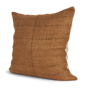 Lowen Square Copper Rust Woven Decorative Pillow by Mercana at Eve Furniture