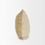 Lowen 22x22 Square Gold Woven Decorative Pillow by Mercana at Eve Furniture
