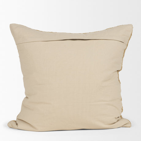 Lowen 22x22 Square Gold Woven Decorative Pillow by Mercana at Eve Furniture