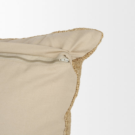 Lowen 22x22 Square Gold Woven Decorative Pillow by Mercana at Eve Furniture