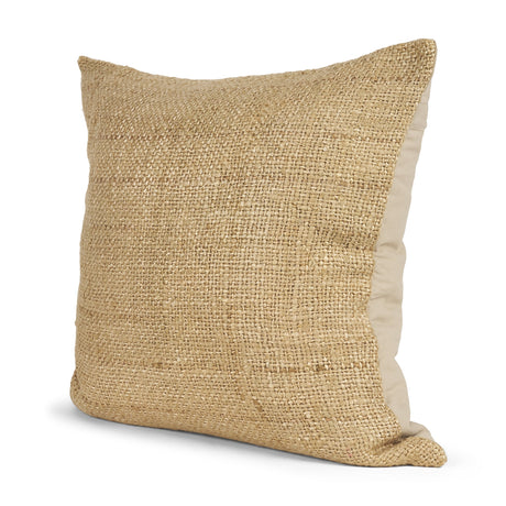 Lowen 22x22 Square Gold Woven Decorative Pillow by Mercana at Eve Furniture