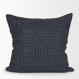 Lowen 22x22 Square Navy Woven Decorative Pillow by Mercana at Eve Furniture