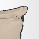 Lowen 22x22 Square Navy Woven Decorative Pillow by Mercana at Eve Furniture