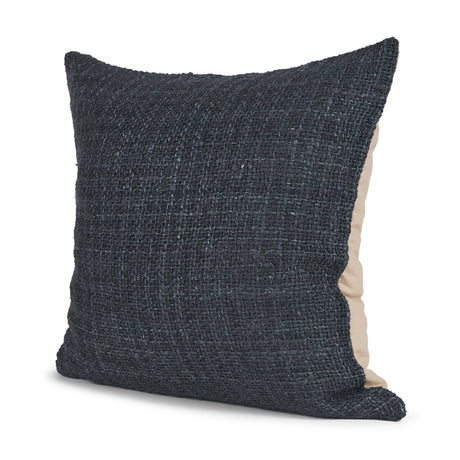 Lowen 22x22 Square Navy Woven Decorative Pillow by Mercana at Eve Furniture