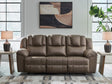 Lowilla Driftwood Reclining Sofa by Ashley at Eve Furniture
