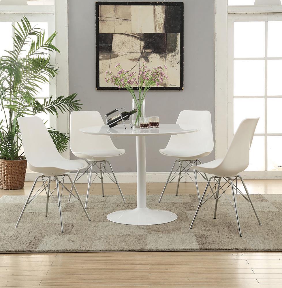 Lowry White Round Dining Table