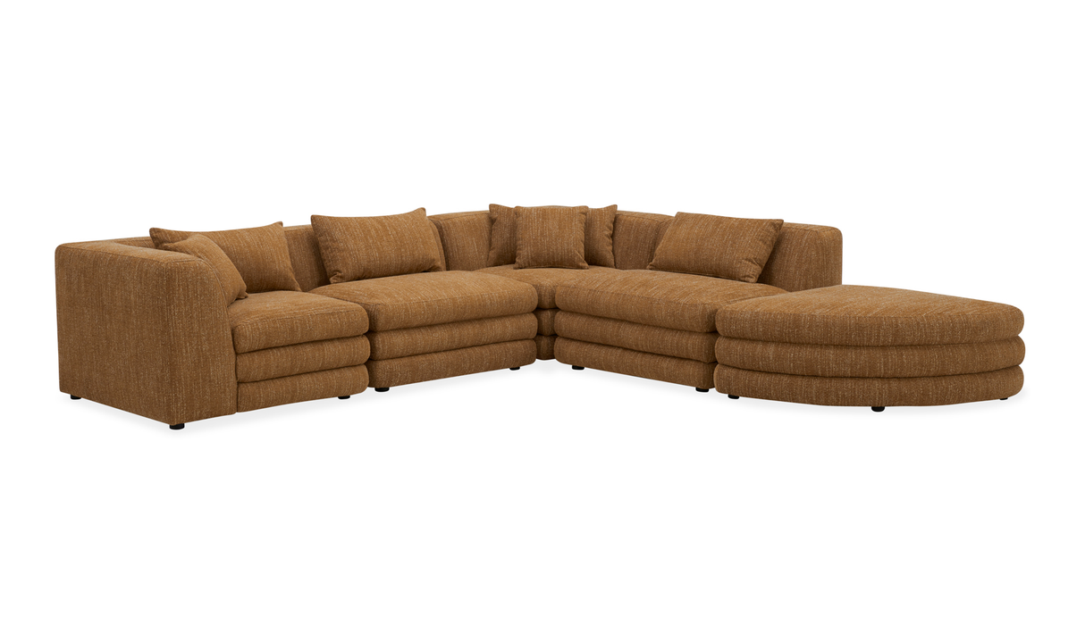 Lowtide Alcove Modular Sectional Amber Glow by Moe's Home at Eve Furniture