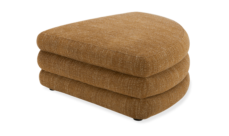 Lowtide Curved Ottoman Amber Glow by Moe's Home at Eve Furniture