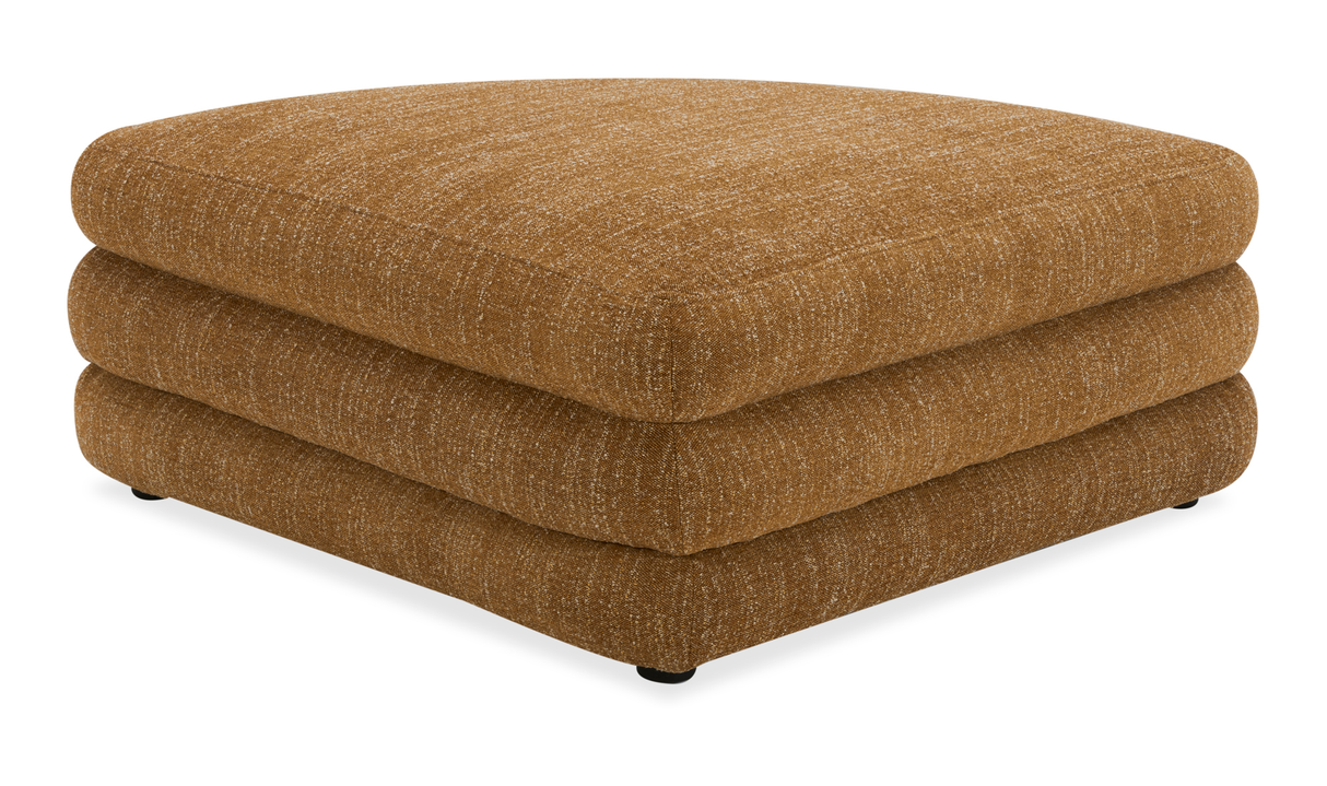 Lowtide Curved Ottoman Amber Glow by Moe's Home at Eve Furniture