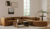 Lowtide Curved Ottoman Amber Glow by Moe's Home at Eve Furniture