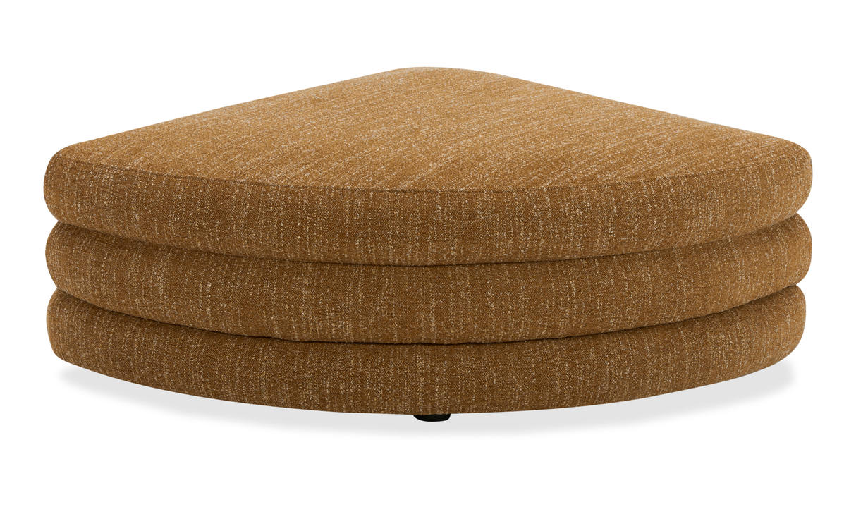 Lowtide Curved Ottoman Amber Glow by Moe's Home at Eve Furniture