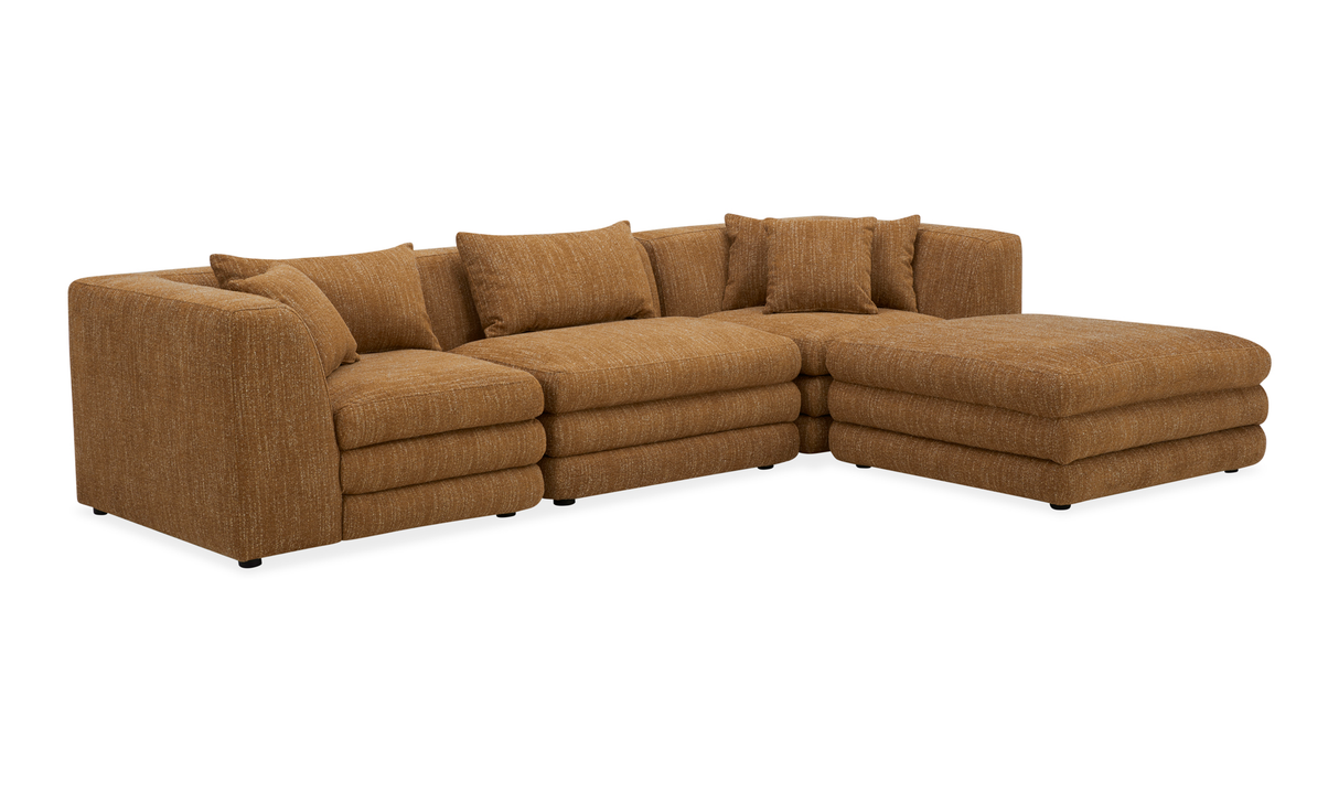 Lowtide Lounge Modular Sectional Amber Glow by Moe's Home at Eve Furniture