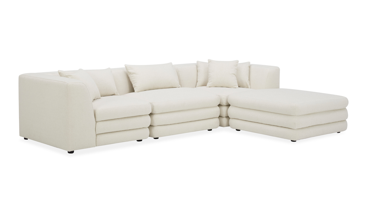 Lowtide Lounge Modular Sectional Warm White by Moe's Home at Eve Furniture