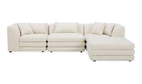 Lowtide Lounge Modular Sectional Warm White by Moe's Home at Eve Furniture