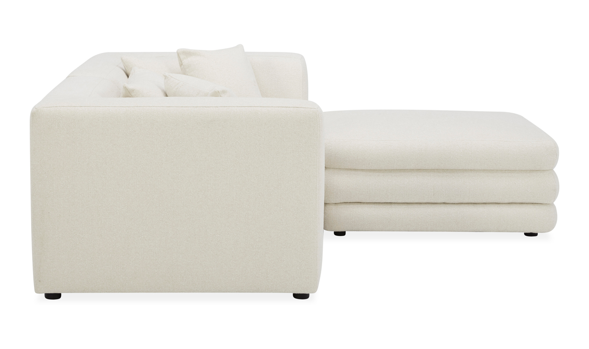 lowtide nook modular sectional - warm white by Moe's Home at Eve Furniture