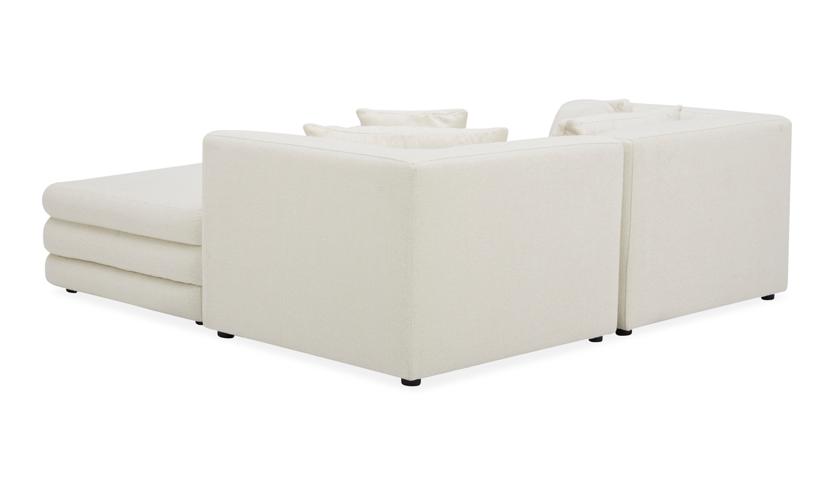 lowtide nook modular sectional - warm white by Moe's Home at Eve Furniture