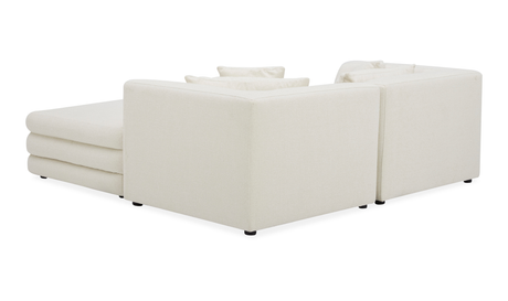 lowtide nook modular sectional - warm white by Moe's Home at Eve Furniture
