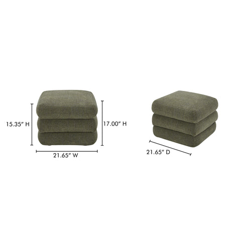Lowtide Shadowed Green Stool by MOES at Eve Furniture
