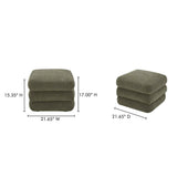 Lowtide Shadowed Green Stool by Moe's Home at Eve Furniture