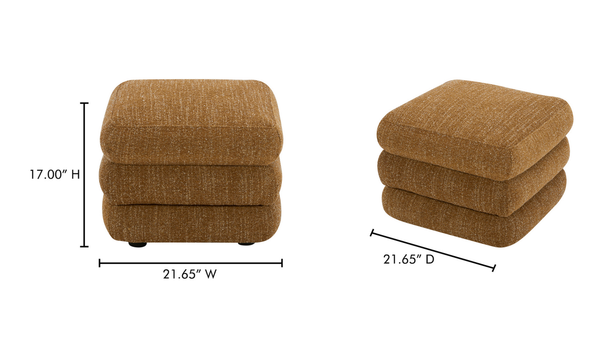 Lowtide Stool Amber Glow by Moe's Home at Eve Furniture