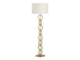 Loxton Gold Floor Lamp by Crestview at Eve Furniture
