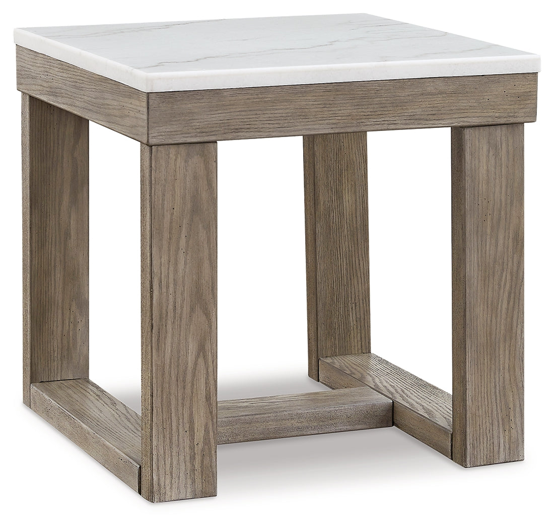 Loyaska Brown/Ivory End Table