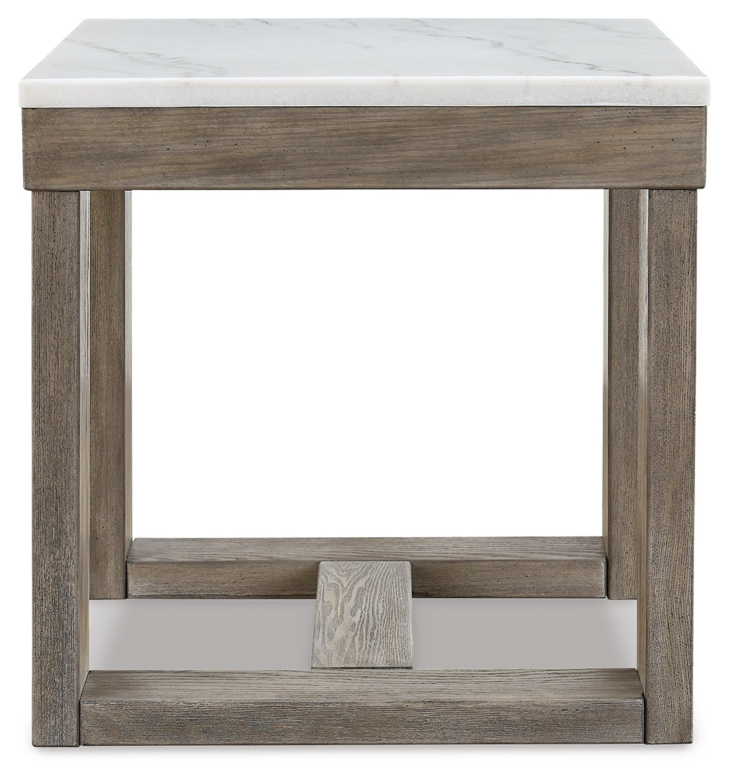 Loyaska Brown/Ivory End Table