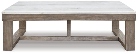 Loyaska Brown/Ivory Coffee Table by Ashley at Eve Furniture