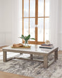 Loyaska Brown/Ivory Coffee Table by Ashley at Eve Furniture