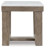 Loyaska Brown/Ivory End Table by Ashley at Eve Furniture