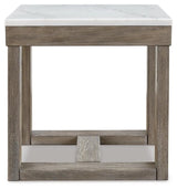 Loyaska Brown/Ivory End Table by Ashley at Eve Furniture