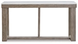 Loyaska Brown/Ivory Sofa Table by Ashley at Eve Furniture