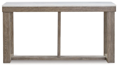 Loyaska Brown/Ivory Sofa Table by Ashley at Eve Furniture