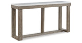 Loyaska Brown/Ivory Sofa Table by Ashley at Eve Furniture