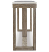 Loyaska Brown/Ivory Sofa Table by Ashley at Eve Furniture