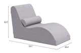 Luanda Gray Outdoor Chaise Lounge by Zuomod at Eve Furniture