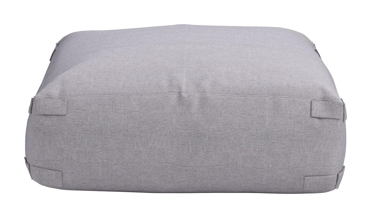 Luanda Gray Outdoor Ottoman by Zuomod at Eve Furniture
