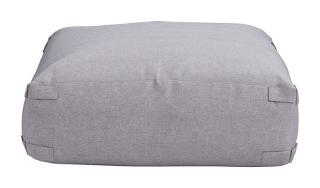 Luanda Gray Outdoor Ottoman by Zuomod at Eve Furniture
