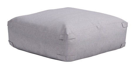 Luanda Gray Outdoor Ottoman by Zuomod at Eve Furniture