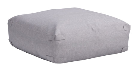 Luanda Gray Outdoor Ottoman by Zuomod at Eve Furniture