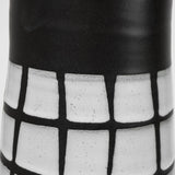 Luanda Large Black/White Large Ceramic Vase by Mercana at Eve Furniture