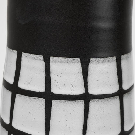 Luanda Large Black/White Large Ceramic Vase by Mercana at Eve Furniture