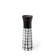 Luanda Large Black/White Large Ceramic Vase by Mercana at Eve Furniture