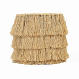 Luau Natural Rattan Round End Table by TOV Furniture at Eve Furniture