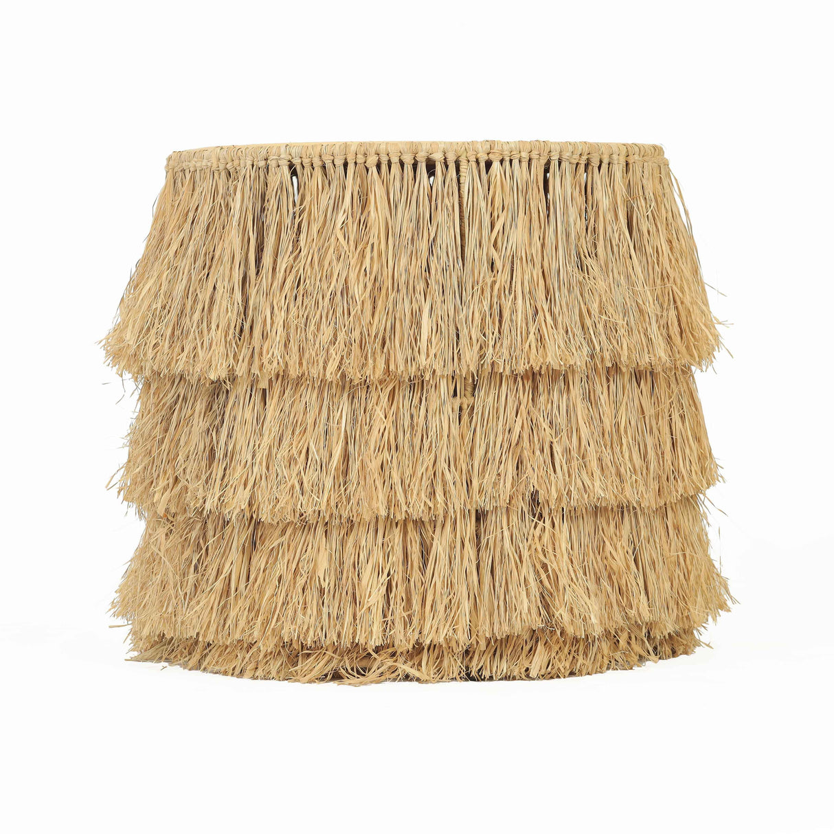 Luau Natural Rattan Round End Table by TOV Furniture at Eve Furniture