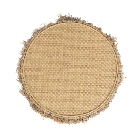 Luau Natural Rattan Round End Table by TOV Furniture at Eve Furniture