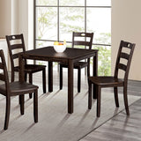 Lubbock Expresso 5-Piece Dining Room Set by Furniture of America at Eve Furniture