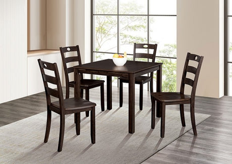 Lubbock Expresso 5-Piece Dining Room Set by Furniture of America at Eve Furniture