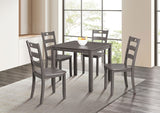 Lubbock Gray 5-Piece Dining Room Set by Furniture of America at Eve Furniture