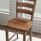Lubbock Walnut 5-Piece Counter Height Set by Furniture of America at Eve Furniture